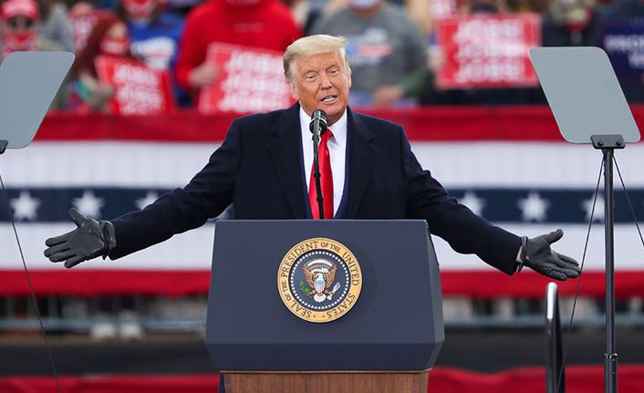 Trump: Biden'a seçimlerde usulsüzlük nedeniyle dava açacağız