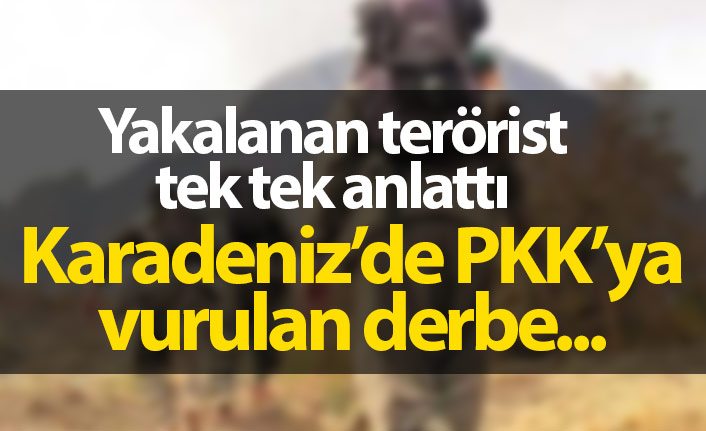 Karadeniz'de PKK'ya vurulan darbeyi terörist böyle anlattı