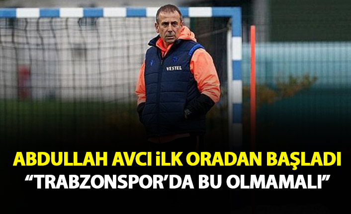 Abdullah Avcı'nın ilk işi savunma