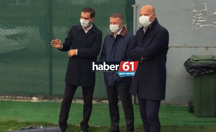 Trabzonspor'da Ağaoğlu idmanı takip etti