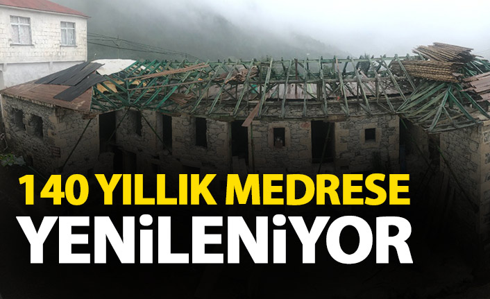 Trabzon'da 140 yıllık medreseye restorasyon