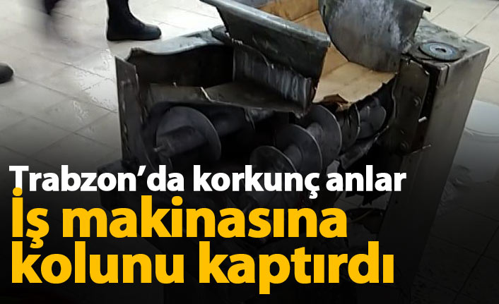 İşçi kolunu makinaya kaptırdı
