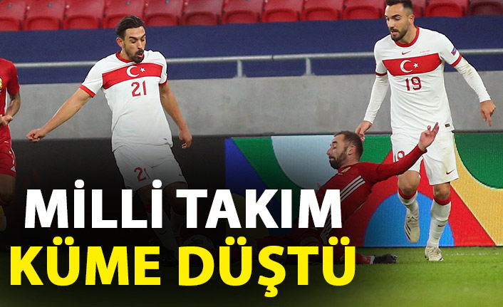 A Milli takım küme düştü