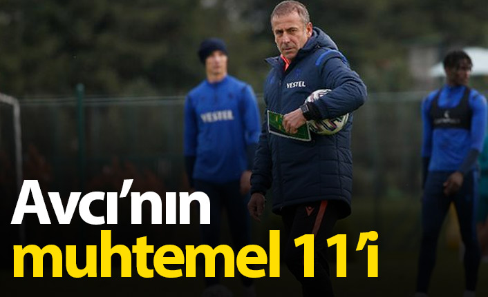 Trabzonspor'da Avcı'nın muhtemel 11'i