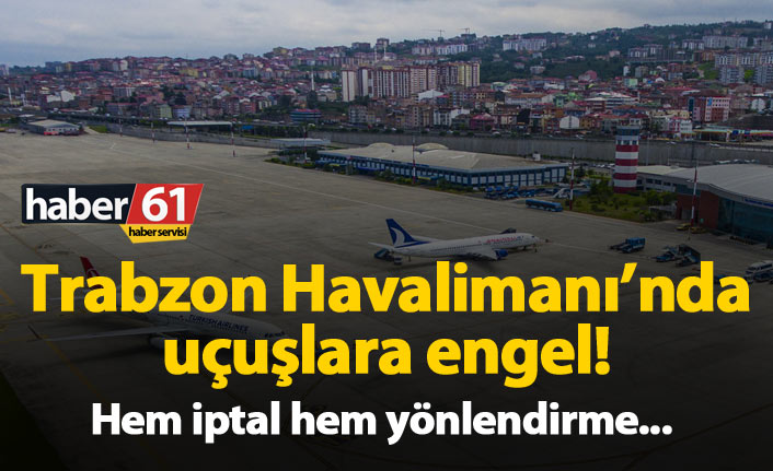 Trabzon Havalimanında uçuşlara ışıklandırma engeli