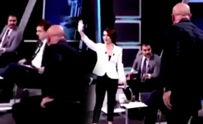 Canlı yayında olay! Kavga büyüdü...