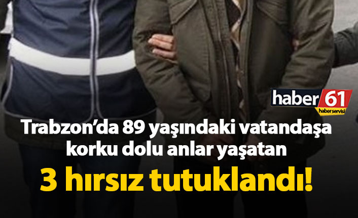 Trabzon'da 3 hırsız tutuklandı