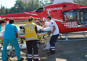 Trabzon'daki helikopter imdat!