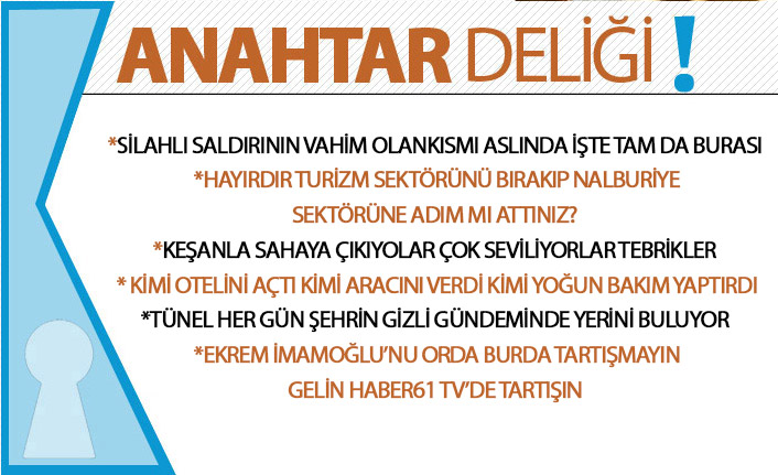 Anahtar Deliği 10.12.2020 Silahlı saldırının düşündüren yönü: Cezaevinden çıkanlar yine gündemde