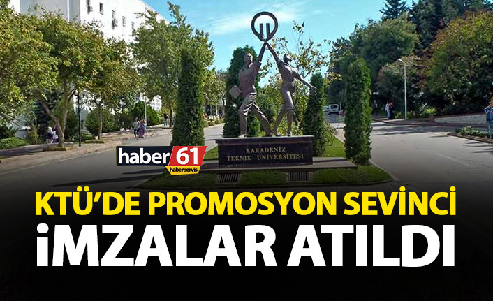 KTÜ’de promosyon sevinci! İmzalar atıldı