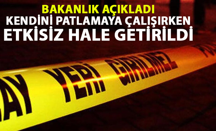 Canlı bomba etkisiz hale getirildi