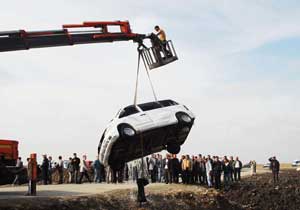 Trabzon'a gelen araçta kaza