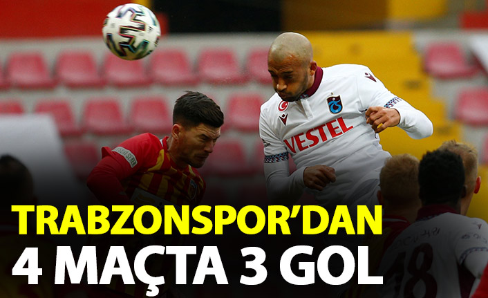 Trabzonspor'da  4 maçta 3 gol