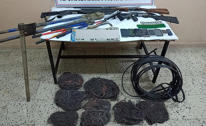 3 ilde eş zamanlı kablo hırsızlığı operasyonu yapıldı