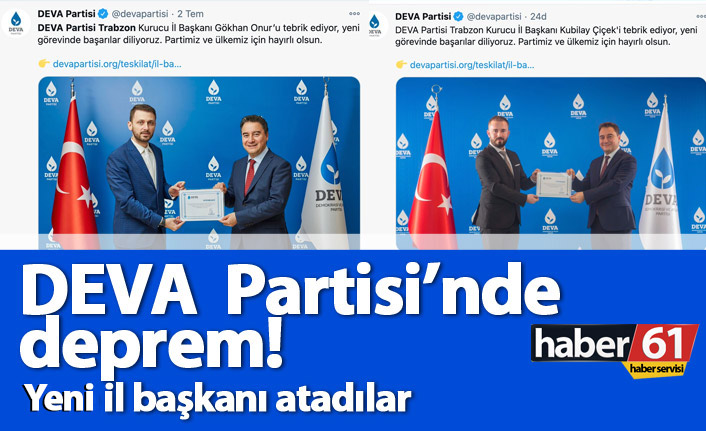 DEVA Partisi’nde deprem!