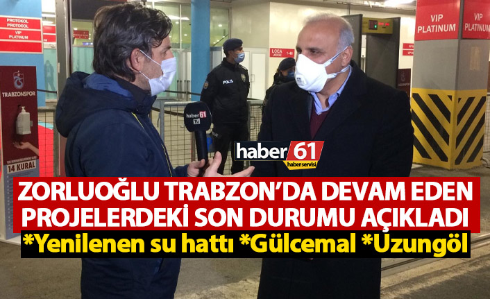 Murat Zorluoğlu Trabzon’daki projelerin son durumunu canlı yayında anlattı