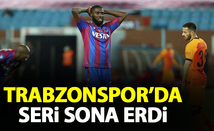 Trabzonspor'un 7 maçlık serisi bitti