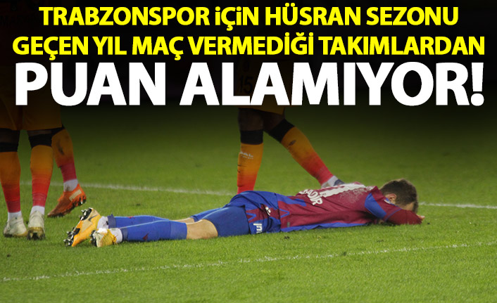 Trabzonspor geçen sezon maç vermedi şimdi puan alamıyor