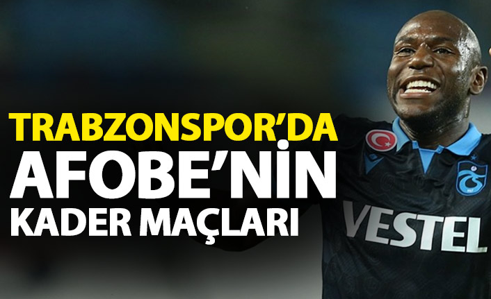 Trabzonspor'da golcü ismin kader maçları