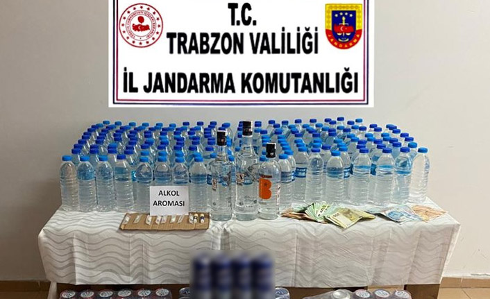 Trabzon’da kaçak içki operasyonu