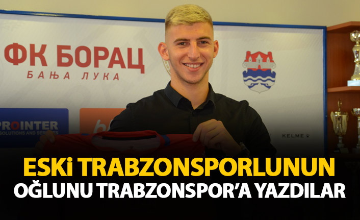 Bordo mavili formayı giyen eski futbolcunun oğlunu Trabzonspor'a yazdılar