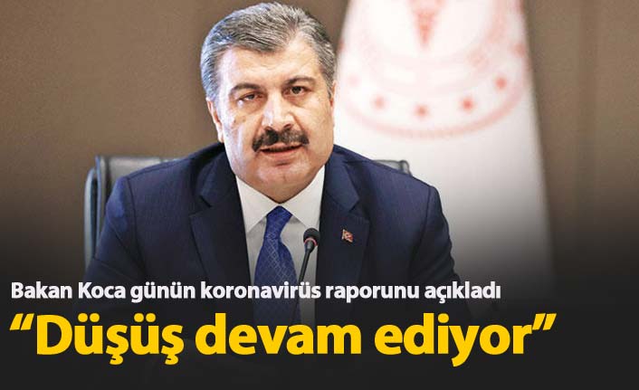 Sağlık Bakanı Koca günlük koronavirüs verilerini açıkladı