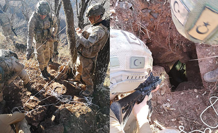 PKK'ya ait 10 sığınak imha edildi