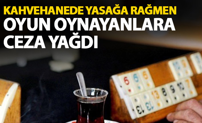 Kahvehanede oyun oynayanlara ceza yağdı!