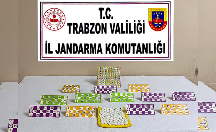 Trabzon’da kumar evine baskın