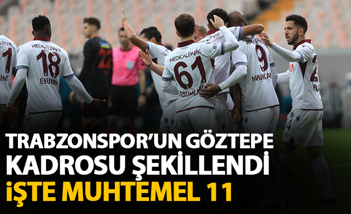 Trabzonspor'un Göztepe kadrosu şekillendi! İşte muhtemel 11