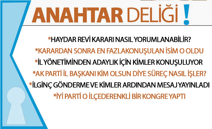 Anahtar Deliği 06.01.2021 AK Parti Trabzon’da değişim süreci: Haydar Revi kararı nasıl okunmalı?