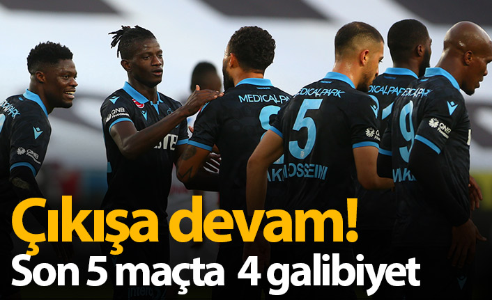 Trabzonspor çıkışa devam ediyor