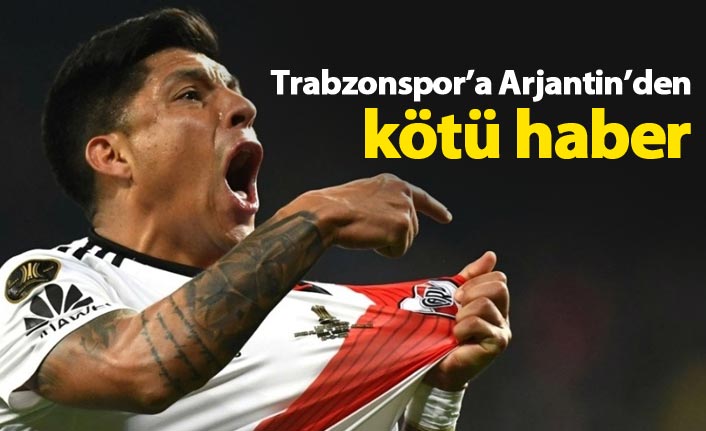 Arjantin'den Trabzonspor'a kötü haber