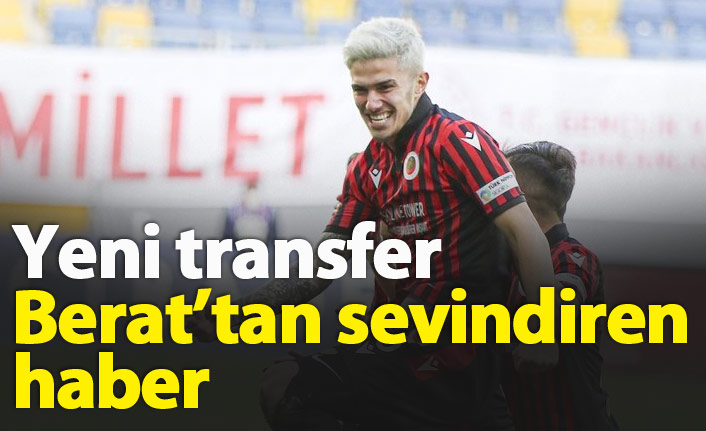 Trabzonspor'un yeni transferi Berat bu kez sevindirdi