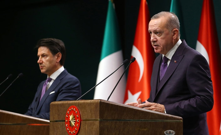 Cumhurbaşkanı Erdoğan İtalya Başbakanı Conte ile görüştü