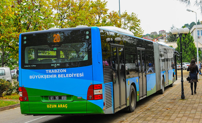 Trabzon'da sokağa çıkma yasağındaki otobüs seferleri