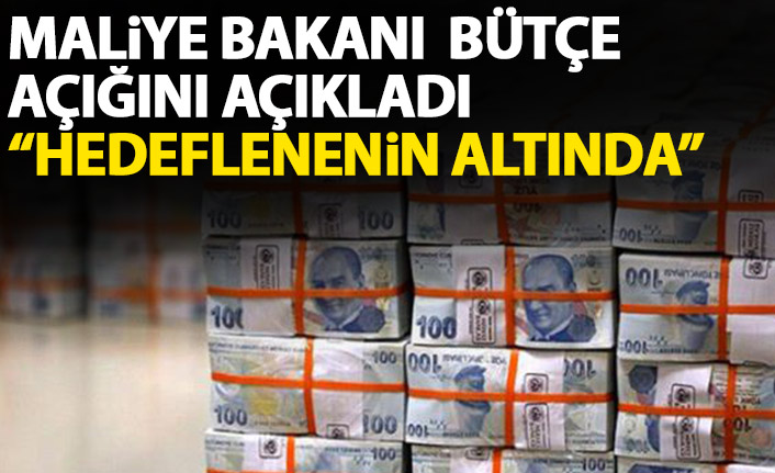 Maliye Bakanı bütçe açığını açıkladı! Hedeflenenin altında