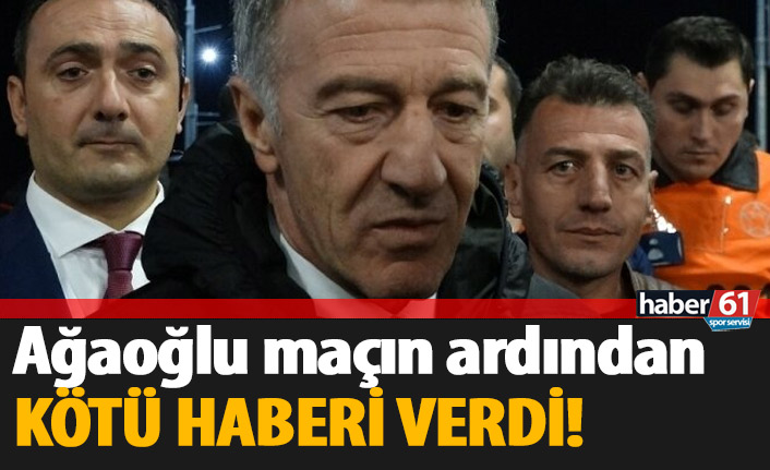 Ahmet Ağaoğlu kötü haberi verdi!