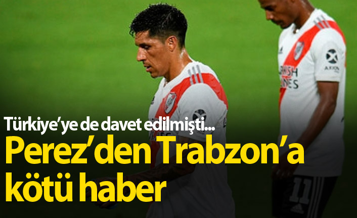 Enzo Perez'den Trabzonspor'a kötü haber
