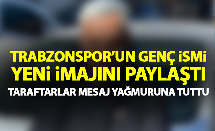 Trabzonspor’un genç futbolcusunun yeni tarzı dikkat çekti