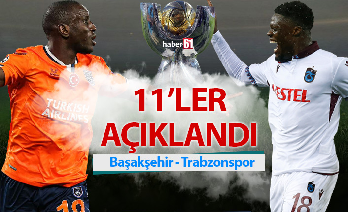 Başakşehir Trabzonspor maçı kadroları açıklandı