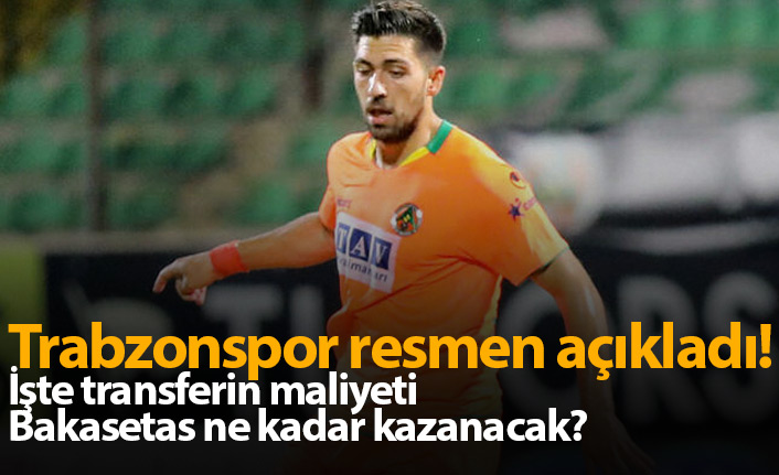 Trabzonspor Bakasetas transferini KAP'a bildirdi
