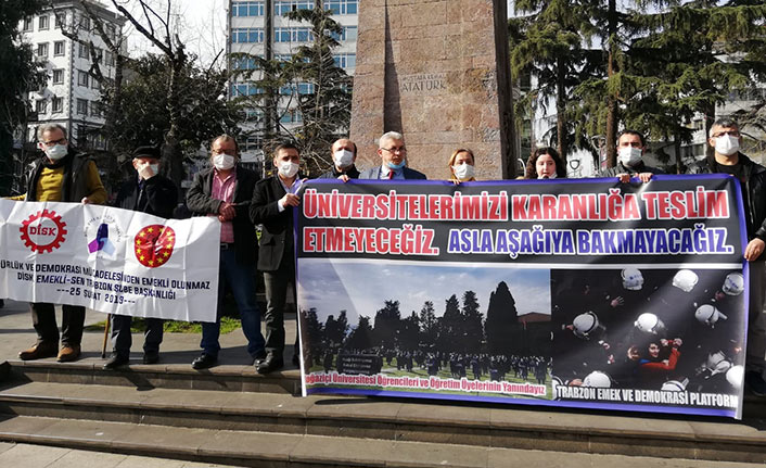 Boğaziçi Protestolarına Trabzon’dan destek