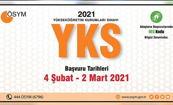 2021 YKS başvuruları başladı