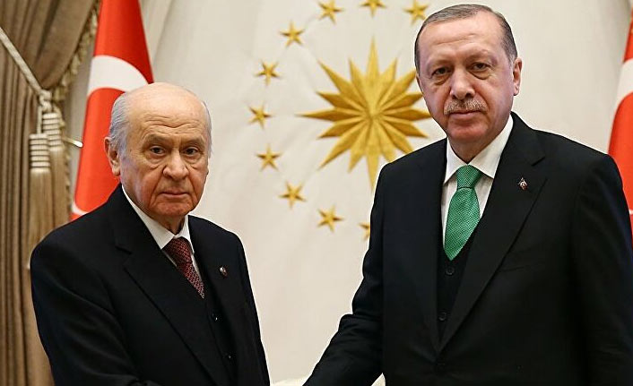 Erdoğan- Bahçeli görüşmesi sona erdi