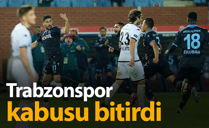 Trabzonspor Denizli şanssızlığını bitirdi