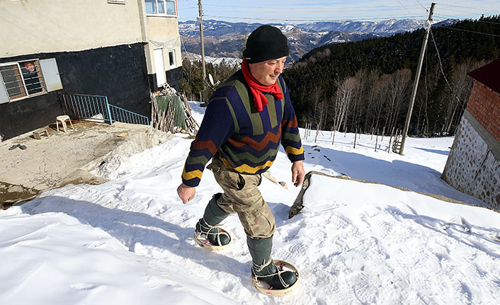 Trabzon'da malulen emekliliğin ardından 31 yıldır yaylada yaşıyor