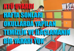 Okullarda domuz gribi temizliği