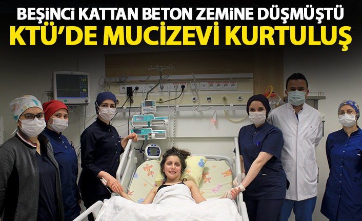 Beşinci kattan düşen çocuk tedavi edildi! KTÜ Farabi Hastanesi’nde mucizevi kurtuluş