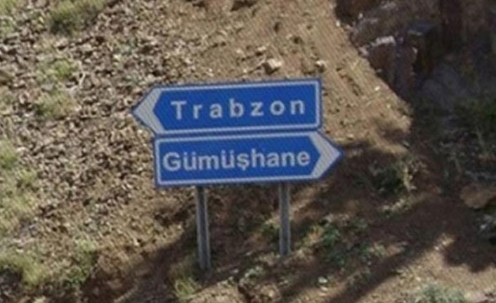 Trabzon-Gümüşhane yolunda çalışma. 17 Şubat 2021